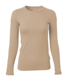 Soft Touch Crew Neck Long-Sleeve T-Shirt-Shirts-Majestic Filatures-Desert-1-Mercantile Portland