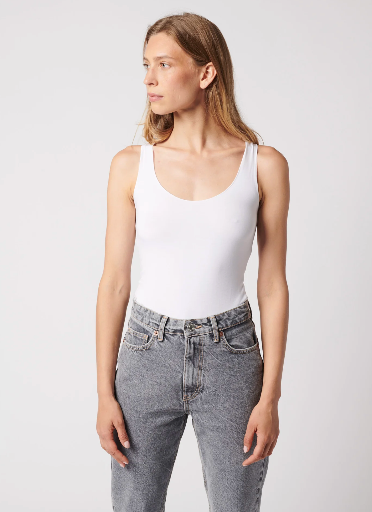 Soft Touch Tank-Clothing-Majestic Filatures-White-1-Mercantile Portland