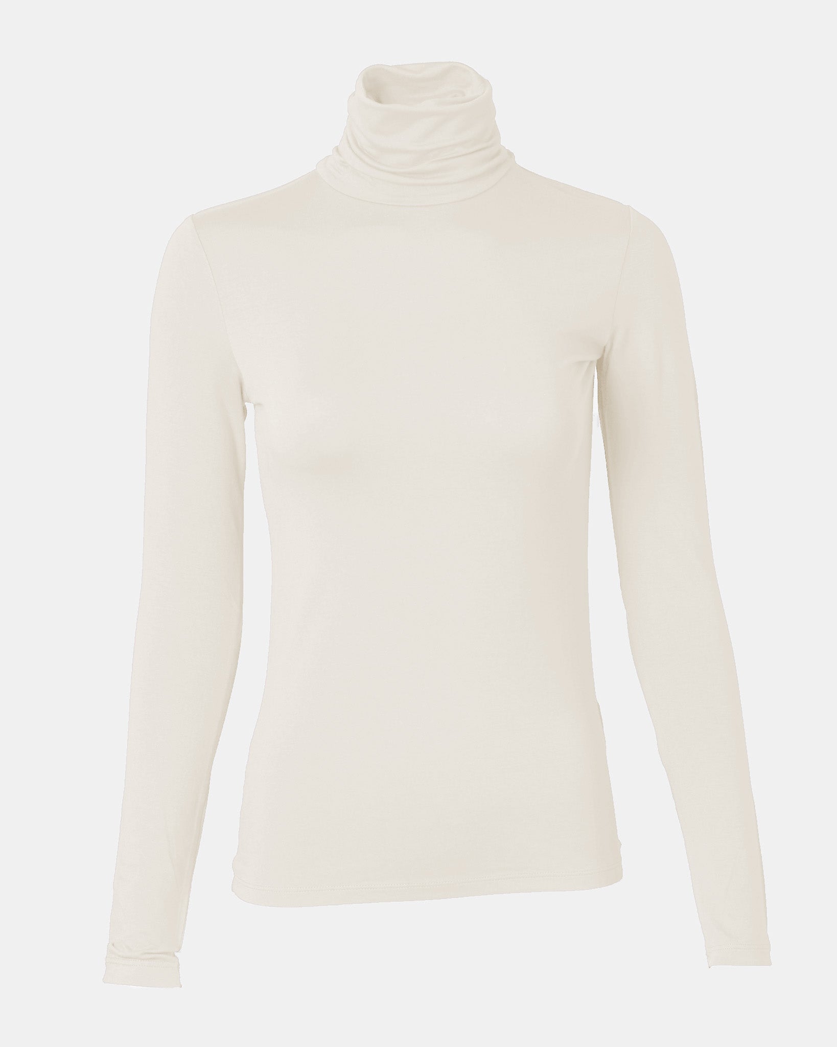 Soft Touch Turtleneck-Tops-Majestic Filatures-Cream-1-Mercantile Portland