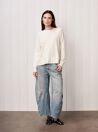 Softest Fleece Raglan Sweatshirt-Clothing-Stateside-Cream-XS-Mercantile Portland