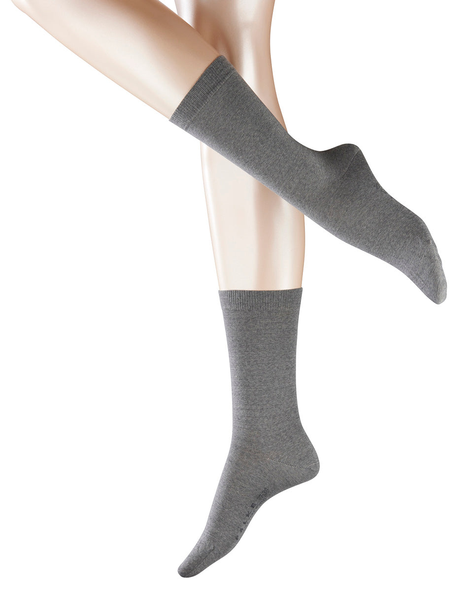 Softmerino Women Socks in Grey Mix-Socks-Falke-6.5/7.5-Mercantile Portland