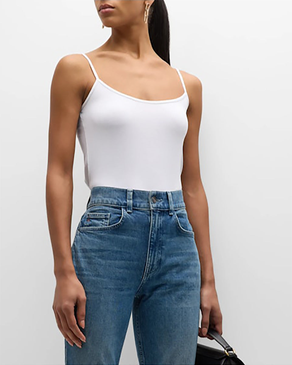 White spaghetti strap tank top online