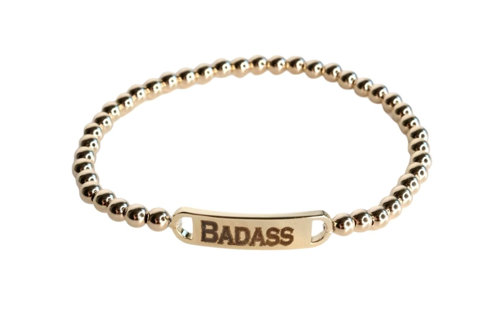 Spheric "Badass" ID Bracelet-Accessories-Paula Rosen-Gold-OS-Mercantile Portland