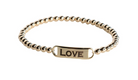 Spheric "Love" ID Bracelet-Jewelry-Paula Rosen-Gold-OS-Mercantile Portland