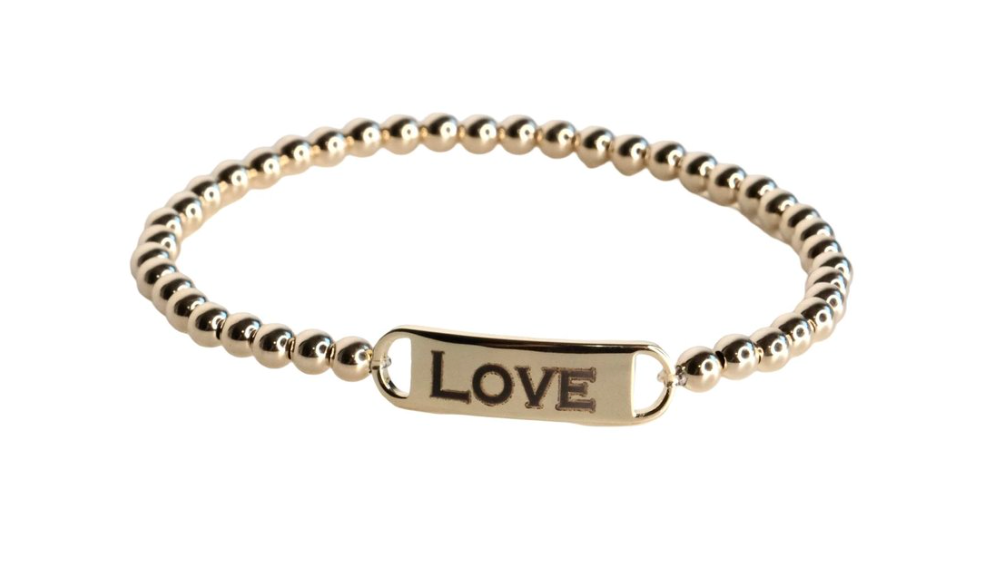 Spheric "Love" ID Bracelet-Jewelry-Paula Rosen-Gold-OS-Mercantile Portland