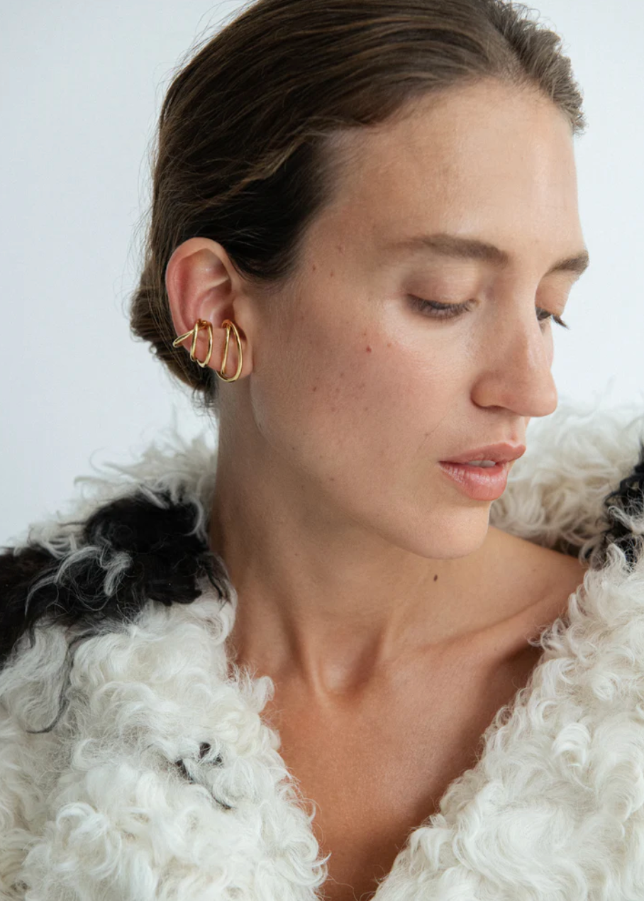 Spiralis Ear Cuff-Jewelry-OTIUMBERG-Gold-OS-Mercantile Portland