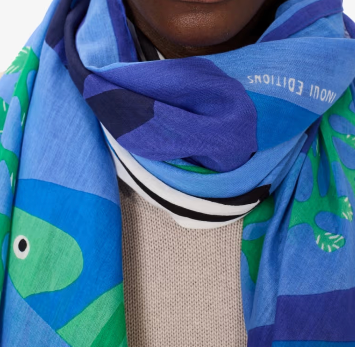 Splash Scarf-Accessories-Inoui Editions-Navy-OS-Mercantile Portland