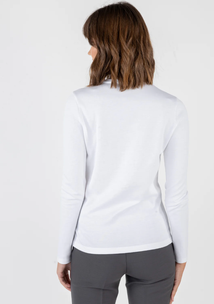 Spole Long Sleeve Tee-Clothing-Amina Rubinacci-White-38-Mercantile Portland