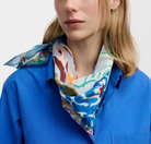 Square Bandana in Blue Floral-Scarves and Wraps-Épice-Blue Floral-OS-Mercantile Portland