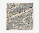 Square Central Park Motif Scarf-Scarves and Wraps-Inoui Editions-White-OS-Mercantile Portland