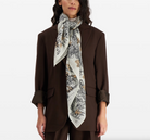 Square Central Park Motif Scarf-Scarves and Wraps-Inoui Editions-White-OS-Mercantile Portland
