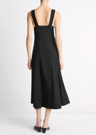 Square-Neck Tank Dress-Clothing-Vince-Black-00-Mercantile Portland
