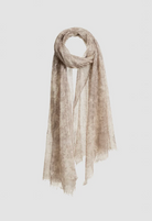 St Tropez Semi-Felted Print Shawl in Flower Beige-Scarves and Wraps-Mirror in the Sky-Flower Beige-OS-Mercantile Portland