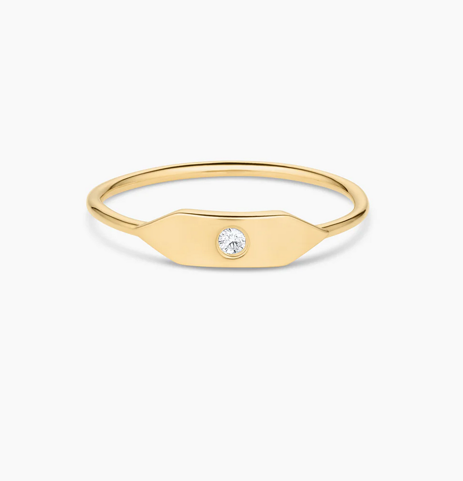 Stacking Signet Ring-Jewelry-Thatch-Gold-4-Mercantile Portland