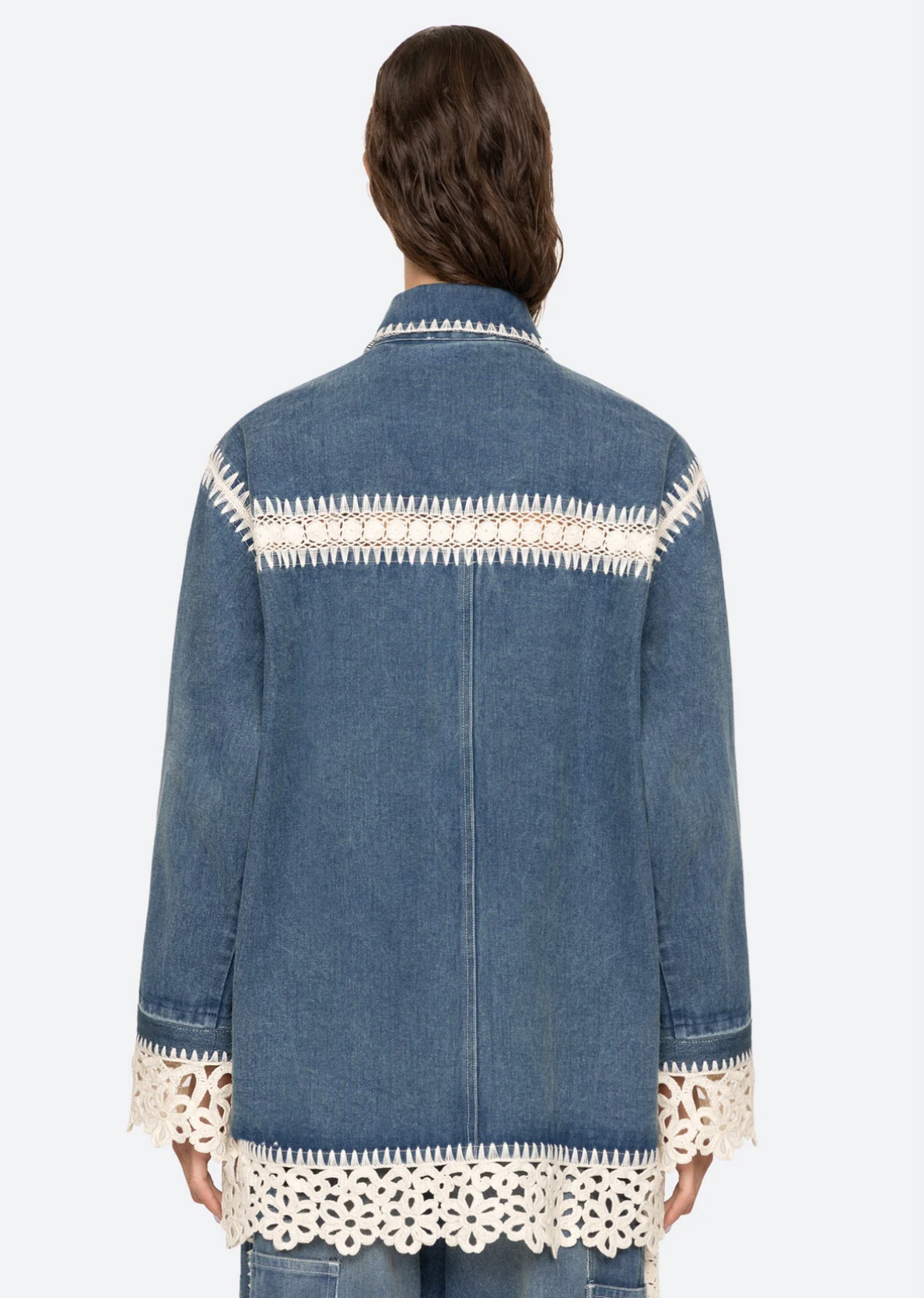 Stasia Denim Jacket-Jackets-SEA NEW YORK-XXS-BLUE-Mercantile Portland