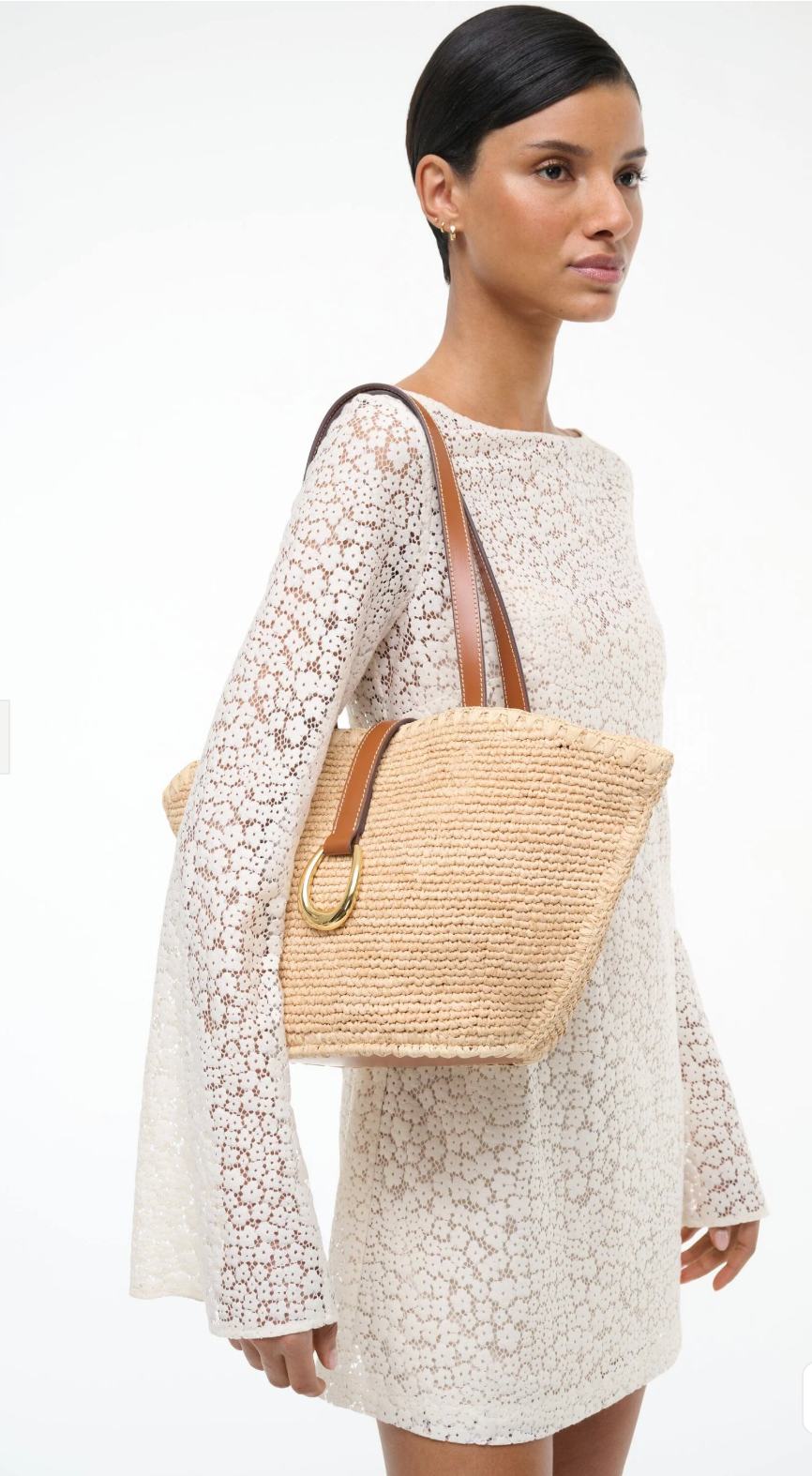 STAUD VISTA RAFFIA TOTE-Handbags-STAUD-NTTN-OS-Mercantile Portland
