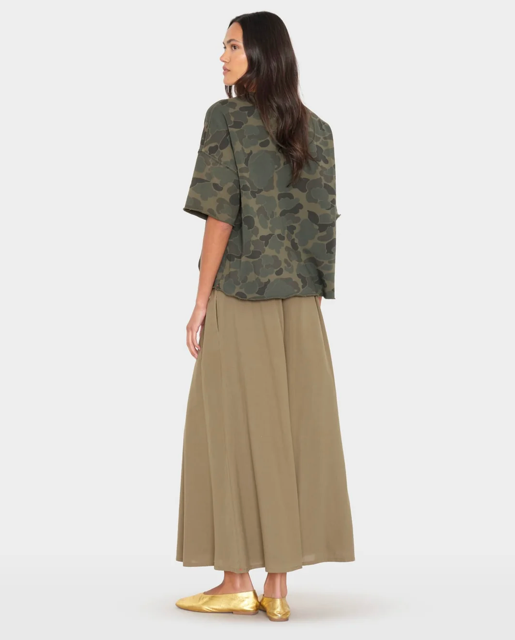 Stela Skirt in Olive Smoke-Skirts and Shorts-Xirena-Olive Smoke-XS-Mercantile Portland