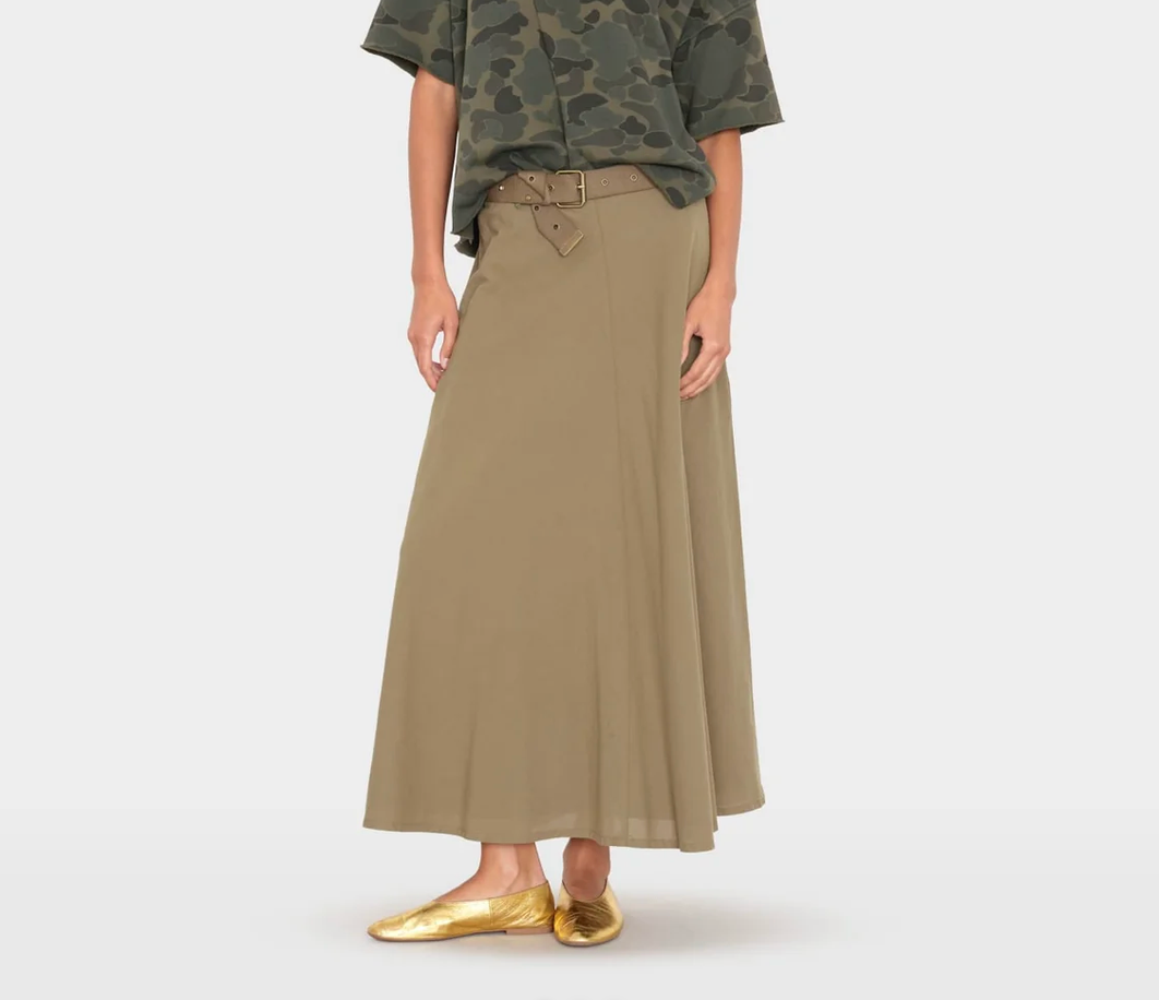 Stela Skirt in Olive Smoke-Skirts and Shorts-Xirena-Olive Smoke-XS-Mercantile Portland