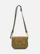 Stella Suede & Leather Crossbody-Accessories-Cuoieria Fiorentina-Military-OS-Mercantile Portland