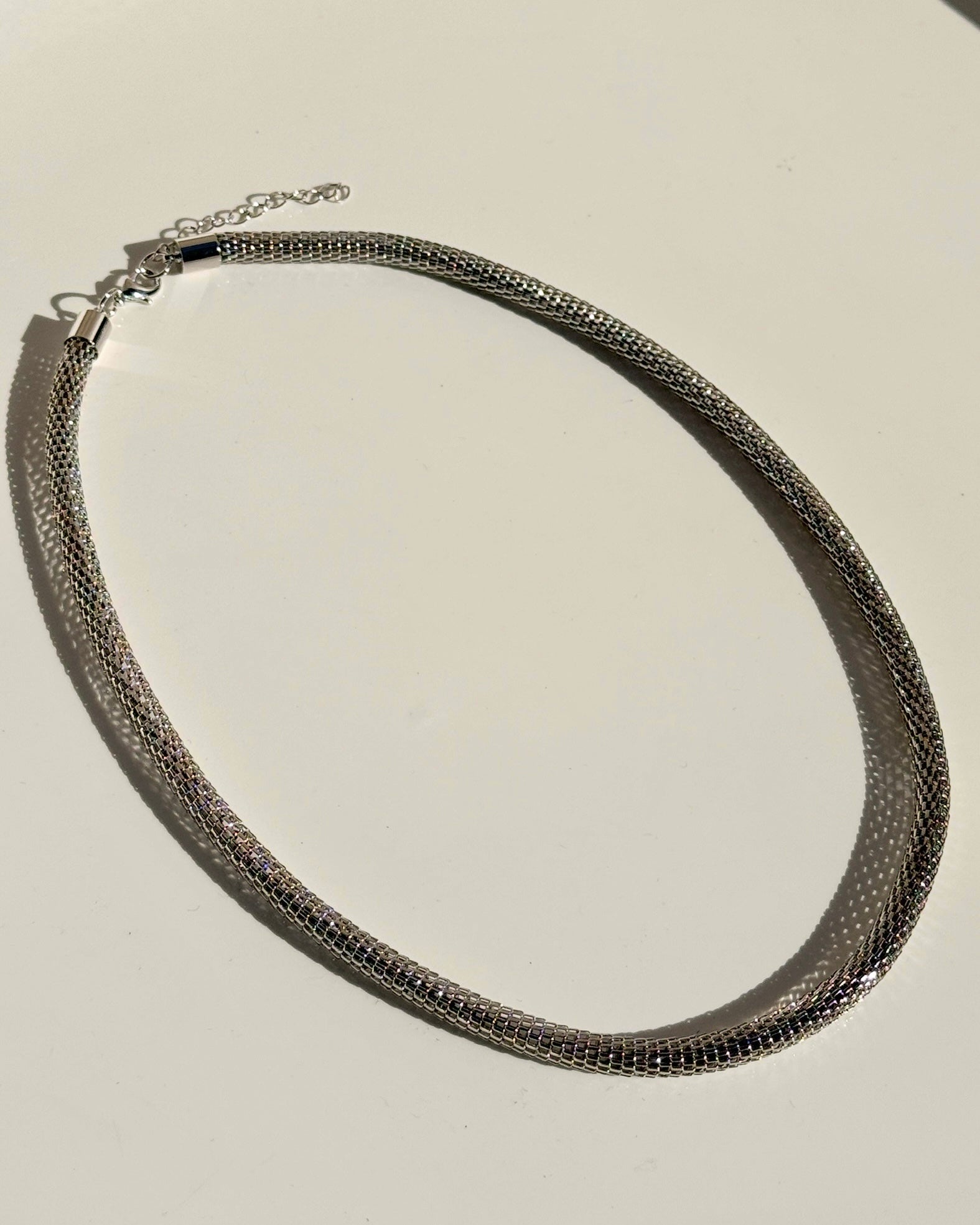 Sterling Silver Mesh Snake Chain-Paula Rosen-Mercantile Portland