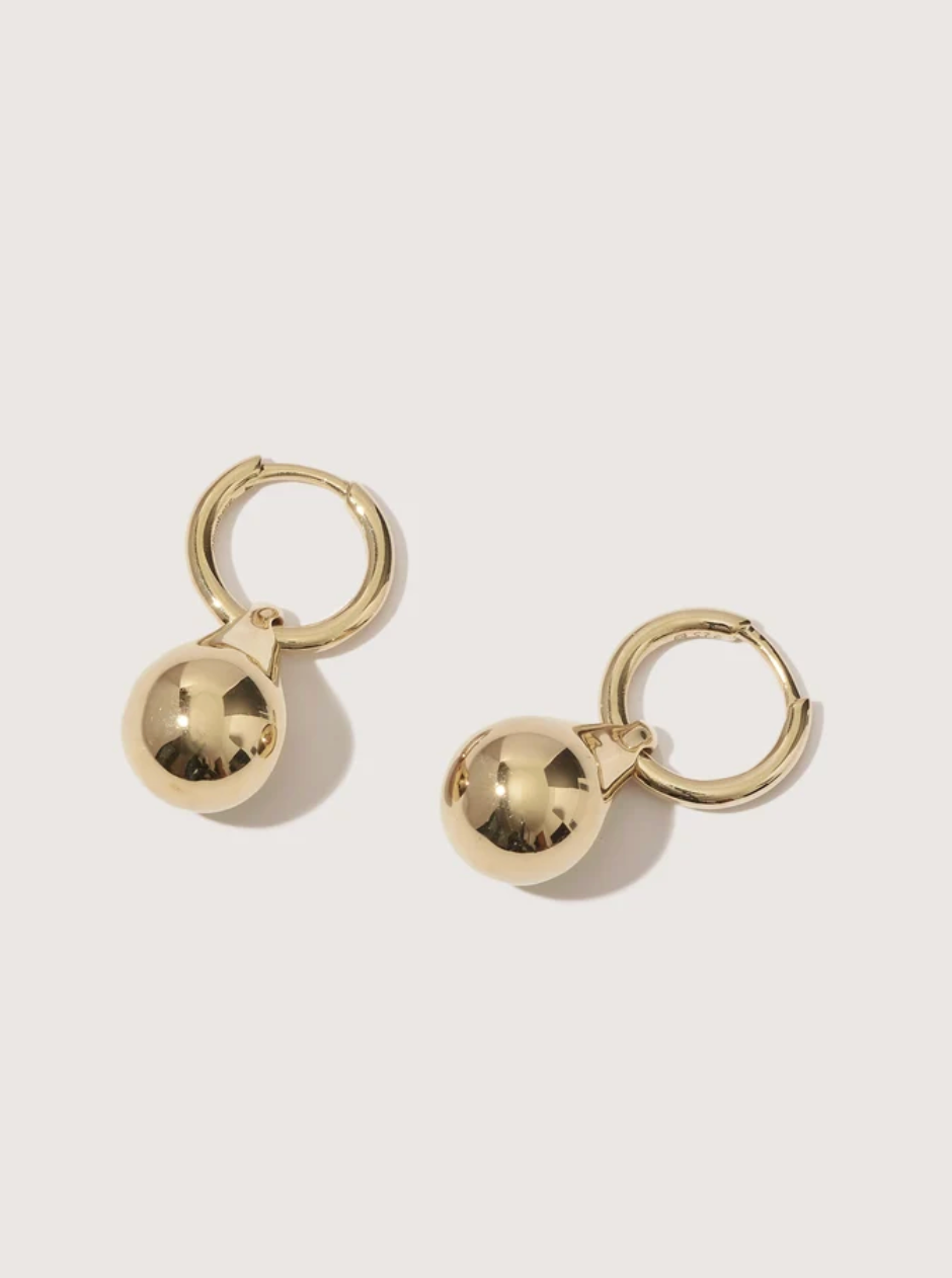 Stilla Earrings in Gold Vermeil-Jewelry-Otiumberg-Yellow Gold-OS-Mercantile Portland