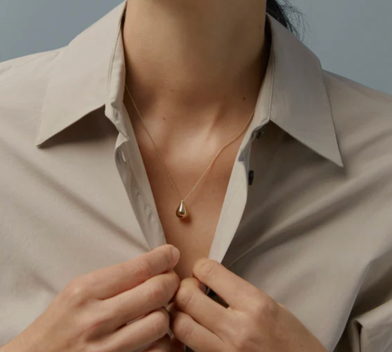 Stilla Necklace in Gold Vermeil-Jewelry-Otiumberg-Gold-OS-Mercantile Portland