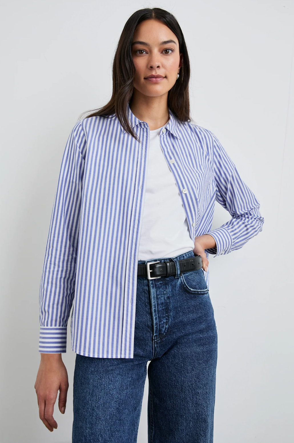 Stina Shirt-Clothing-RAILS-Mariner White Stripe-XS-Mercantile Portland
