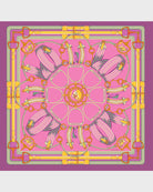 Stirrups Cashmere Printed Scarf – Flamingo-Scarves-Rani Arabella-OS-Mercantile Portland