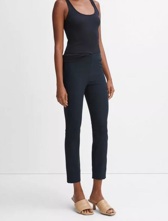 Stitch Front Seam Ponte Legging-Clothing-Vince-Black-XXS-Mercantile Portland