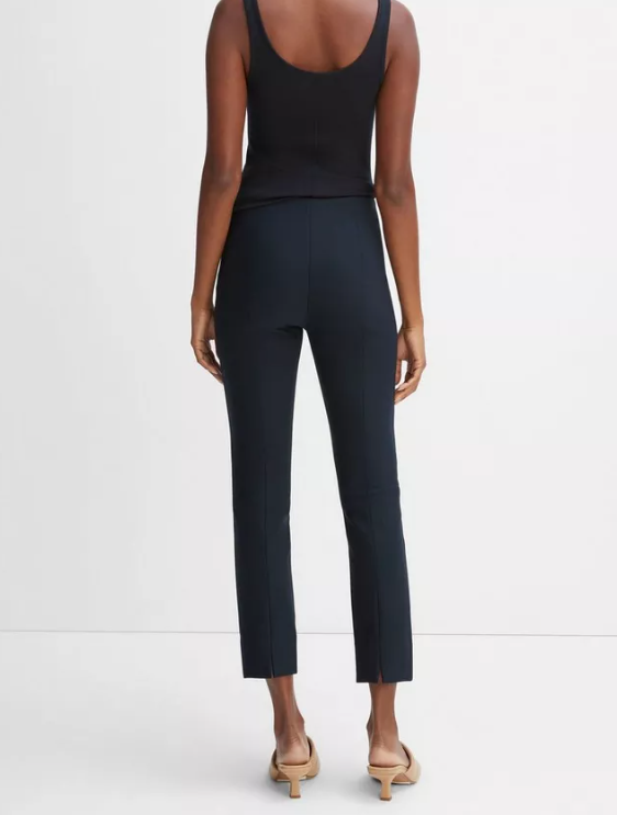 Stitch Front Seam Ponte Legging-Clothing-Vince-Black-XXS-Mercantile Portland