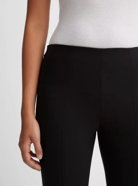 Stitch Front Seam Ponte Legging-Clothing-Vince-Black-XXS-Mercantile Portland