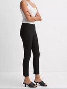 Stitch Front Seam Ponte Legging-Clothing-Vince-Black-XXS-Mercantile Portland