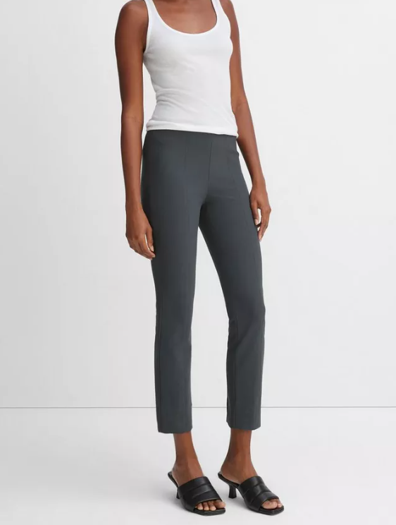 Stitch Front Seam Ponte Legging-Clothing-Vince-Black-XXS-Mercantile Portland