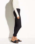 Stitch Front Seam Ponte Legging-Pants-Vince-Black-XS-Mercantile Portland