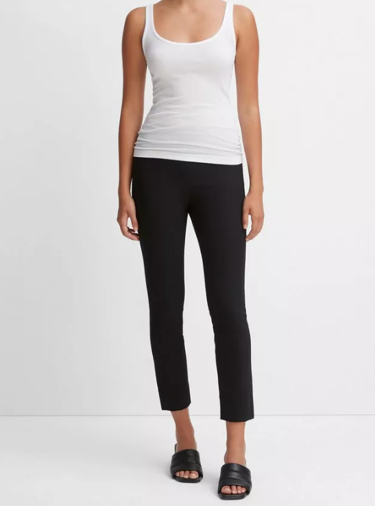 Stitch Front Seam Ponte Legging-Pants-Vince-Black-XXS-Mercantile Portland