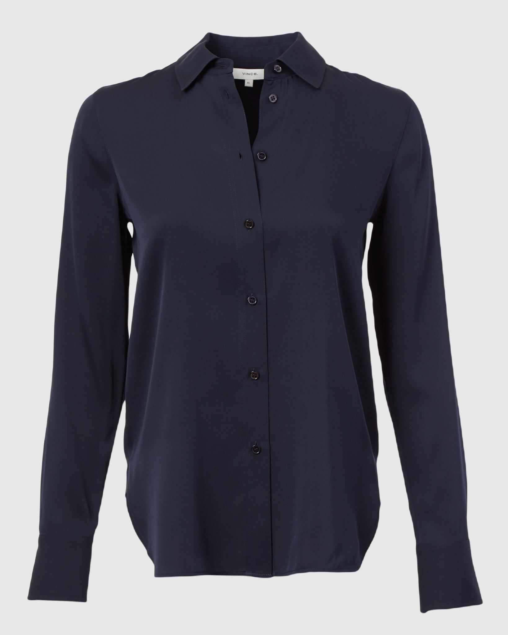 Stretch-Silk Blouse-Denim-Vince-Optic White_Vince-XS-Mercantile Portland