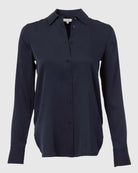 Stretch-Silk Shirt-Shirts-Vince-Optic White-XS-Mercantile Portland