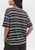 Striped Big Boy Tee-Clothing-TWP-Midnight/ivory/dark chocolate-XS-Mercantile Portland