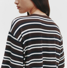 Striped Big Boy Tee-Clothing-TWP-Midnight/ivory/dark chocolate-XS-Mercantile Portland