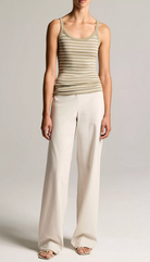 Striped Camisole in Salted Moss Combo-Tops-Vince-Salted Moss Combo-XS-Mercantile Portland