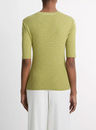 Striped Elbow-Sleeve T-Shirt-Clothing-Vince-Herbaria Combo-XXS-Mercantile Portland