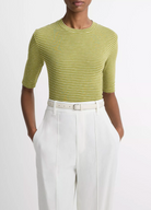 Striped Elbow-Sleeve T-Shirt-Clothing-Vince-Herbaria Combo-XXS-Mercantile Portland