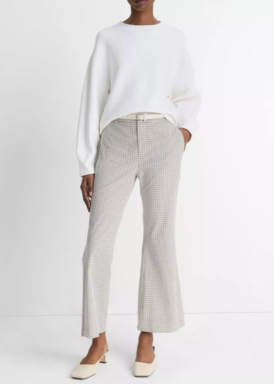 Structured Cotton-Blend Bouclé Sweater-Clothing-Vince-Optic White-XXS-Mercantile Portland