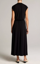 Studded Matte Jersey Dress-Dresses-Vince-Black-XS-Mercantile Portland