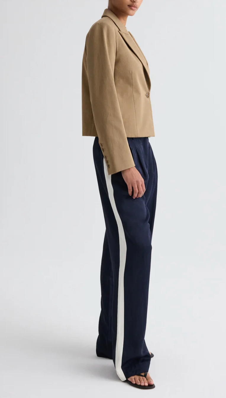 Sulli Pant with Tux Stripe-Pants-TWP-Midnight/Bone-2-Mercantile Portland