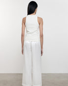 Supima Rib Sheath Tank-Tops-Enza Costa-White-XS-Mercantile Portland