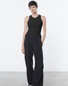 Supima Rib Sheath Tank-Tops-Enza Costa-Black-XS-Mercantile Portland