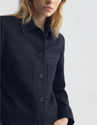 Susannah Wool Jacket in Midnight-Jackets-Nili Lotan-Midnight-XS-Mercantile Portland