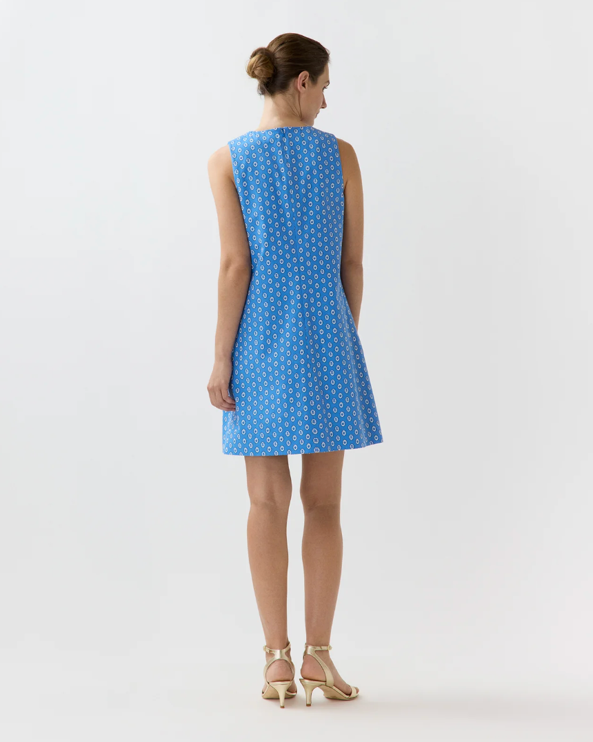 Susy Shift Dress-Dresses-Mashburn-Blue-XS-Mercantile Portland