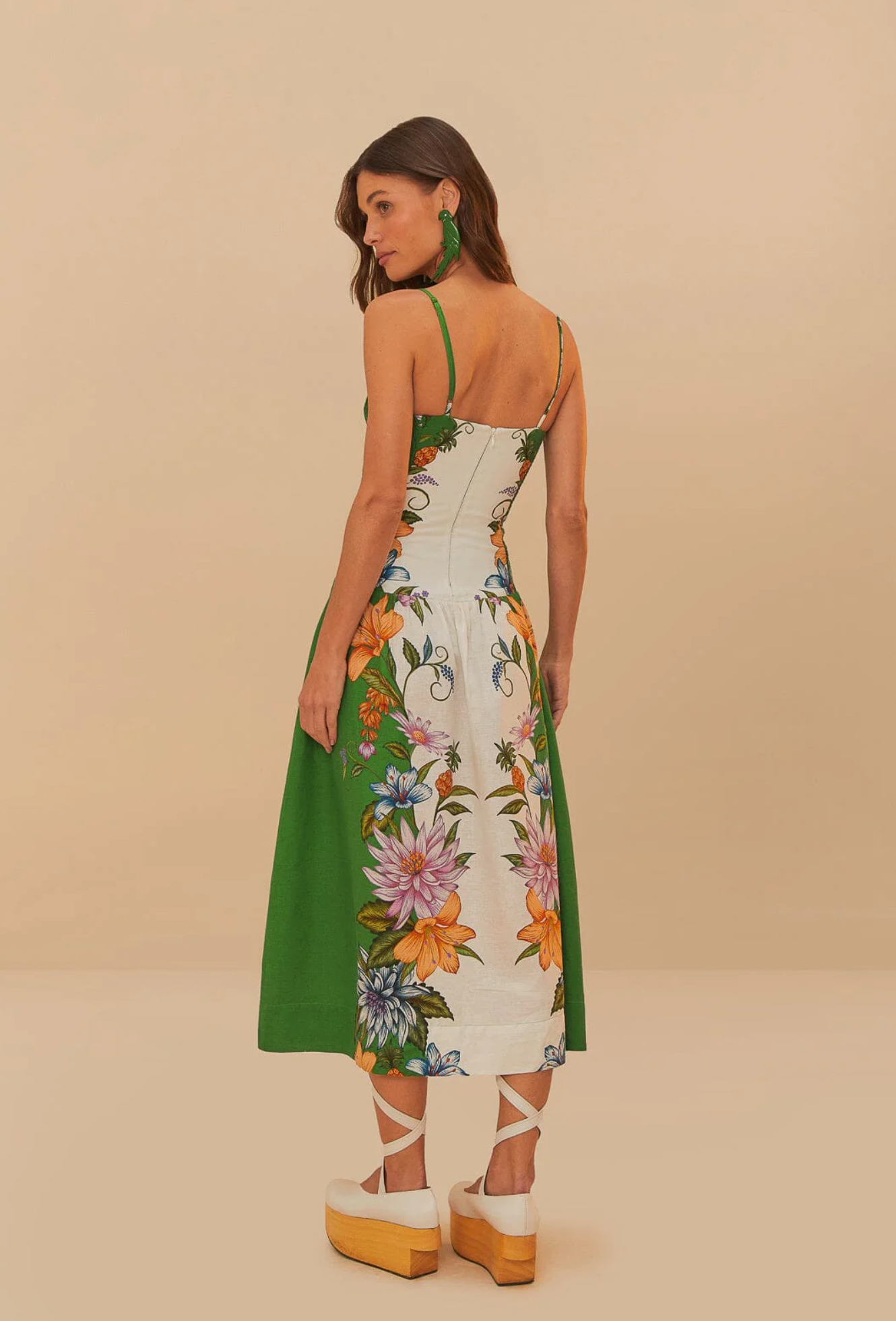 Sweet Bloom Dreamscape Midi Dress-Clothing-Farm Rio-Off White-XXS-Mercantile Portland